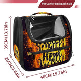 Halloween Pet Carrier Airline Approved Pet Carrier Bag Dog Carrier for Small Medium Cats Dogs Puppies Kitten
