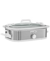 Crock-Pot 3.5 Quart Casserole Slow Cooker, Stainless Steel