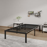 Metal Bed Frame Full Size – 14 Inch Heavy-Duty Full Platform Bed Frame No Box Spring Needed, Easy Assembly, Noise-Free, Sturdy Mattress Foundation, Underbed Storage Space