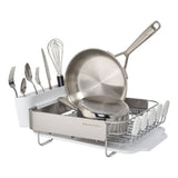 KitchenAid Compact Stainless Steel Dish Rack, 16.06-Inch, Black