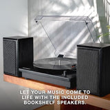 Victrola The Quincy 6-in-1 Bluetooth Record Player & Multimedia Center with Built-in Speakers ?C 3-Speed Turntable, CD & Cassette Player, AM/FM Radio, Wireless Music Streaming (Natural)