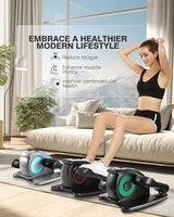 ANCHEER Under Desk Elliptical Machine – Quiet Pedal Exerciser for Seniors, Office & Home, Low-Impact Seated Leg Workout Equipment, Smart LCD Display, Remote Control