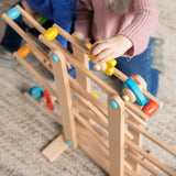 Fat Brain Toys Roll &n Go Wooden Marble Run