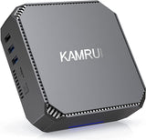 KAMRUI AMD Ryzen 7 3750H Mini PC, Windows 11 Pro 16GB RAM 512GB SSD Micro Desktop Computers,Radeon RX Vega 10 Graphics,DP 4K UHD Dual Screen,Small Form Factor for Office,Video Editing,Light Gaming