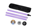 AW Portable Dance Dancing Pole Full Kit Exercise Club Party Weight Loss Purple 50mm