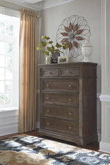 Mikalene – Brown Metallic – Six Drawer Chest B737-46