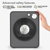 Vornado VMH300 Whole Room Vortex Metal Heater, Black (New)