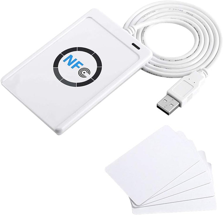 NFC ACR122U RFID Contactless Smart IC Card Reader Writer, ACR122U NFC RFID Contactless Smart Reader & Writer/USB + 5X IC Card ACR122U RFID Smart Card NFC