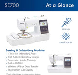 Computerized Sewing & Embroidery Machine with Wireless LAN ?C 135 Designs & 103 Stitches Built-In