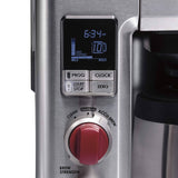 Wolf Gourmet – 10-Cup Coffee Maker with Water Filtration – Stainless Steel/Red Knob