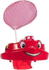 SwimWays Plastic Molded Baby Swimming Pool Tug Boat Float with Toys and Canopy