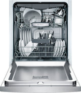 Bosch – 800 Series 24 Front Control Built-In Dishwasher with Stainless Steel Tub – Stainless steel