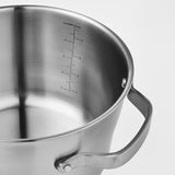 IKEA – SENSUELL Pot with Lid, Stainless Steel/Gray, 5.8 qt