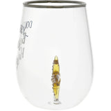 Beach Happy – Starfish 19 oz. Stemless Wine Glass with 3-D Figurine