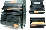 Olympia Tools Heavy Duty 52in. 15-Drawer Tool Chest and Rolling Cabinet Combo, Mechanic Tool Organizer Box for Garage Workshop, Black