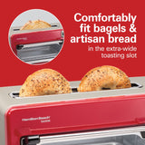 Hamilton Beach – Toastation 2-Slice Countertop Toaster and Toaster Oven – Red 22724