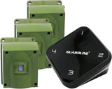 Guardline Wireless Driveway Alarm – 4 Motion Detector Alarm Sensors & 1 Receiver, 1/4 Mile Range, Weatherproof Outdoor Security Alert System for Home & Property