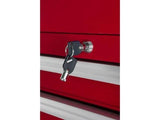 Westward 15-1/2×22 Side Cabinet, 7 Drawers, Red, 32H864