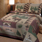 Greenland Home Moose Lodge Quilt Set King