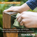 Guardline Wireless Driveway Alarm – 4 Motion Detector Alarm Sensors & 1 Receiver, 1/4 Mile Range, Weatherproof Outdoor Security Alert System for Home & Property