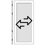 Larson Signature Classic 32-in x 81-in Black Full-view Aluminum Storm Door | 1490405107