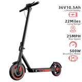 Electric Scooter for Adults, 19/25 Mph Max Speed, 21/25/35 Miles Range,350/500/600W APP Control E-Scooter with 8.5/10 Inflatable tire, Foldable Escooter with App Control, UL 2272 Certified