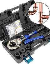 AMZCNC Copper Tube Fittings Hydraulic Pipe Crimping Tool with 1/2,3/4 and 1 Jaw Copper Pipe Propress Crimper Pressing Pliers