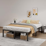 Metal Bed Frame Full Size – 14 Inch Heavy-Duty Full Platform Bed Frame No Box Spring Needed, Easy Assembly, Noise-Free, Sturdy Mattress Foundation, Underbed Storage Space