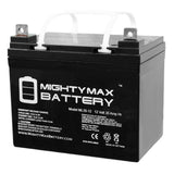 Mighty Max 12V 35Ah Pride Mobility Jazzy Select GT Replacement Battery