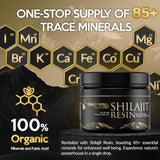 Shilajit Pure Himalayan Organic Shilajit Resin – Himalayan Shilajit Supplement- Maximum Potency and Pure Shilajit for Men, Gold Grade Natural Shilajit with 85+ Trace Minerals and Fulvic Acid – 60g
